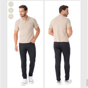 Calça RDG Masculina 30885 Skinny Preto Não Desbota 52302