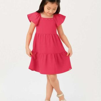Vestido Carinhoso Curto Rodado Juvenil 1000139015 10 ao 16 45255 k26