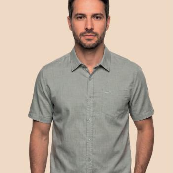 Camisa Social MX Masculina M/C com Bolso 49658 51938