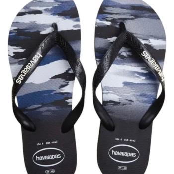 Chinelo Havaianas Masculina Camu Preto/Preto 50021