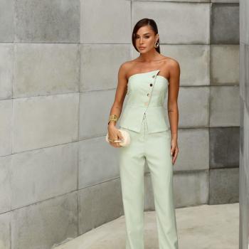 Conjunto La Vida Feminino Blusa Tomara que caia e Calça 250274 48444