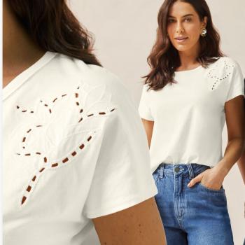 Blusa Marialícia Feminina com Detalhe lateral 184656 50984