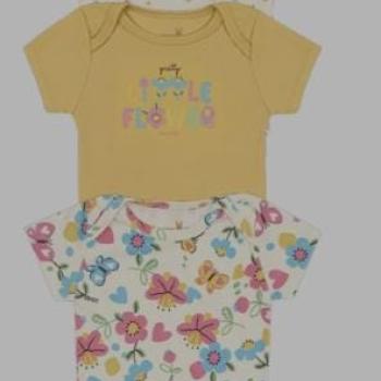 Body Kiko e Kika Feminino Bebê Manga Curta 14546 P ao G 43937