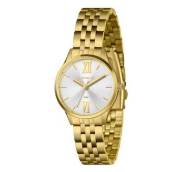 Relógio Lince Feminino  LRGH290L30 Dourado Mostrador Branco 50125