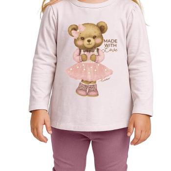 Conjunto Carinhoso Feminino Infantil 1000136582 Blusa/Calça 1 ao 3 44844 k26