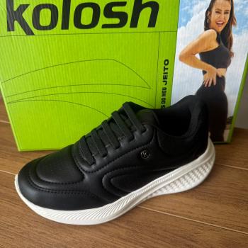 Tenis Casual Kolosh Feminino Almeria Preto E0406 51750