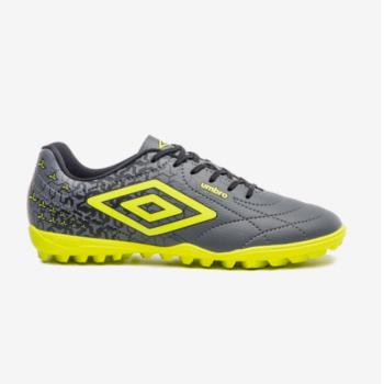 Chuteira Society Umbro Class Cinza Verde 1336262 49154