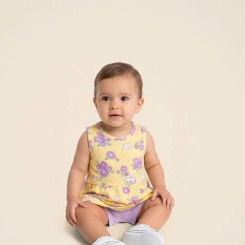 Conjunto Malwee Feminino Bebê 1000141265 Regata/Shorts P ao GG 45559 k26