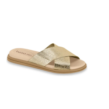 Sandália Papete Beira Rio 8488100 Dourado 49846 M26