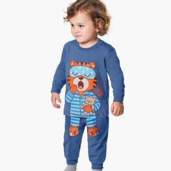 Pijama Kiko e Kika Masculino Infantil 14845 Camiseta Manga Longa/Calça 1 ao 3 44865 k26