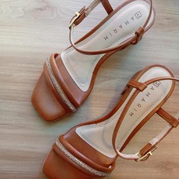 Sandália Ramarim Feminina Salto Bloco 2530202 Toffe 50226