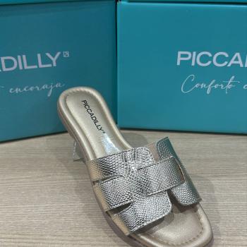 Sandália Piccadilly Feminina Rasteira 508082 Dourada 50583