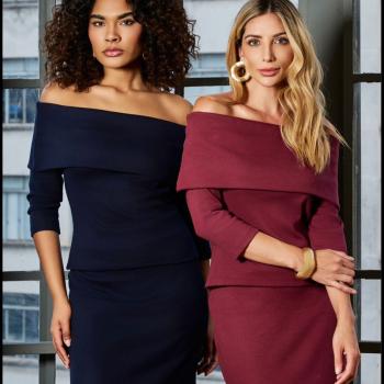 Blusa Caution Feminina B0100 Canelada 3/4 Ombro a Ombro 50739