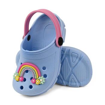 Babuche KidstePé Feminina 2169024820 Azul/Rosa 45460 k26