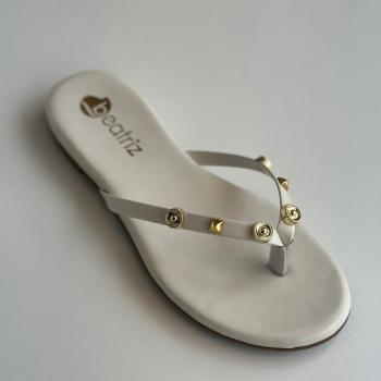 Sandália Beatriz Rasteira Feminina 360200/21 Off White 50065 304