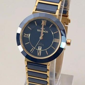 Relógio Technos Feminino  Azul petroleo Elegance Ceramic 2015CE 47017