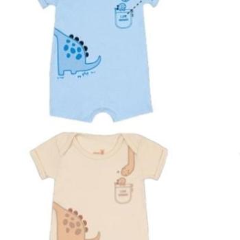 Macacão Kiko e Kika Masculino Bebê Manga Curta 14610 M 43947