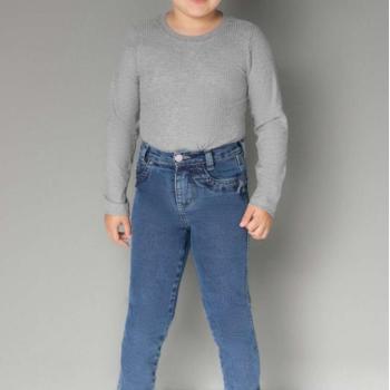 Calça Papa Tuti Feminina Infantil Skinny 126353 4 ao 10 44658 k26