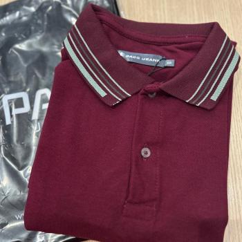 Camisa Polo Paco Slim Piquet  Luity Vinho Luxuria 10472123 48244