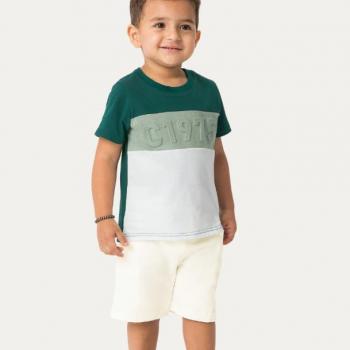 Conjunto Carinhoso Masculino Infantil 1000129894 Camiseta/Bermuda 4 ao 8 42983