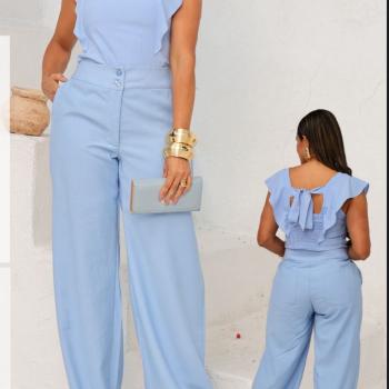 Conjunto Exinia Feminino Cropped e Calça 4139 49732