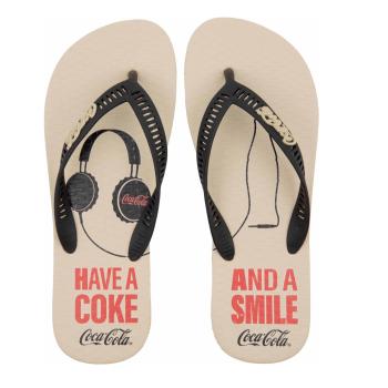 Chinelo Coca Cola Masculino Off White/Preto CC4843 49630 22
