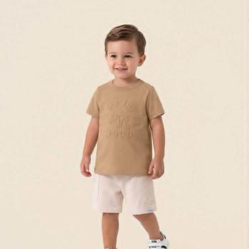 Conjunto Malwee Masculino Infantil 1000141489 Camiseta/Bermuda 1 ao 3 45501 k26