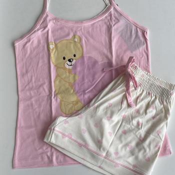 Pijama Meu Estilo Feminino 52260 Short e  Blusa Alça Fina 52260