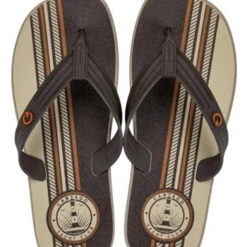 Sandália Cartago Masculina Infantil Atlanta 11841 Bege/Marrom/Laranja  43605