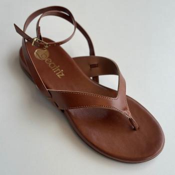 Sandália Beatriz Rasteira Feminina 360200/49 Caramelo 50060