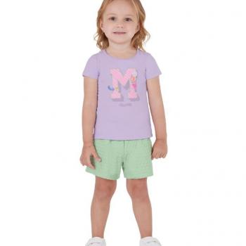 Conjunto Malwee Feminino Infantil 1000130218 Blusa/Shorts 1 ao 8 43013