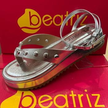 Sandália Beatriz Feminina 368200/31Prata 49793 115