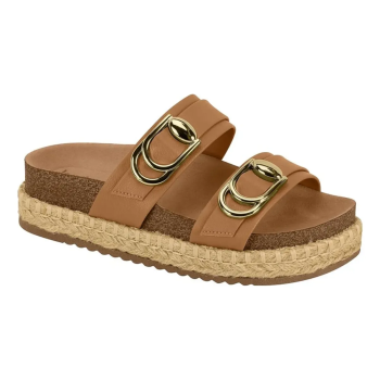 Sandália Papete Beira Rio 8546214 Camel 51770