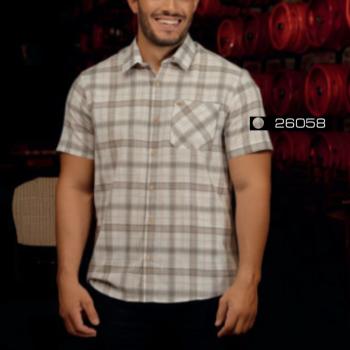 Camisa Social MX Masculina Xadrez M/C 26058  50955