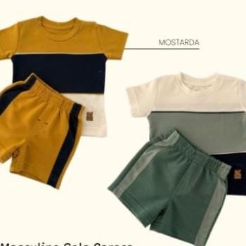 Conjunto Pytellus Baby Masculino 1197 Camiseta/Bermuda 1 ao 3 43583