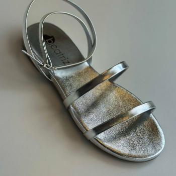 Sandália Beatriz Rasteira Feminina 360200/47 Prata 50059 160