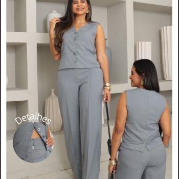Conjunto Exinia Feminino Colete e Calça 4628 48446