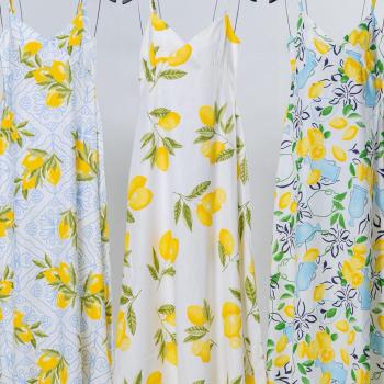 Vestido Califor Azure Linho 4191 49414