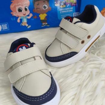 Tênis Molekinha 2136279 Branco Off/Marinho 44733