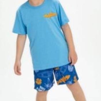 Conjunto Fashion Kids Masculino Infantil 9860 Camiseta/Bermuda 4 ao 8 44271 k26