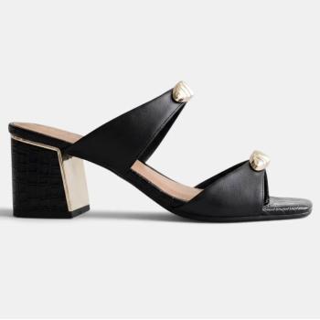 Tamanco Ramarim Feminino 2639201 Preto Salto Bloco 52020