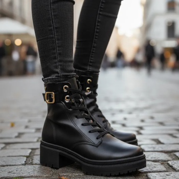 Bota Mississipi Feminina Coturno J0821 Preto 50684