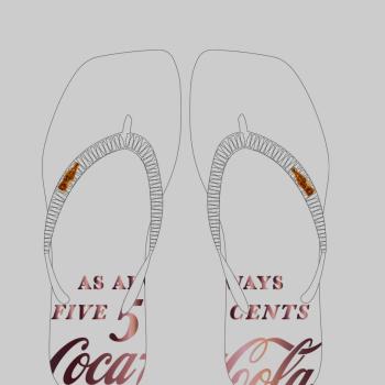Chinelo Coca Cola Feminino CC4935 Branco/Branco 49831 M26