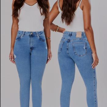 Calça Max Denim feminina Skinny Cos Alto 6716 47851