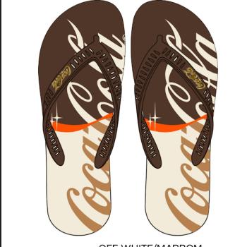 Chinelo Coca Cola Masculino Off White/Marrom CC4885 49933 49 F26 M26