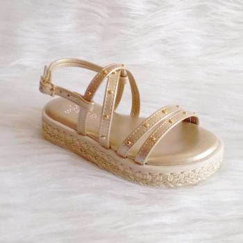 Sandália Mini Sua Cia 706900762 Light Gold 43371