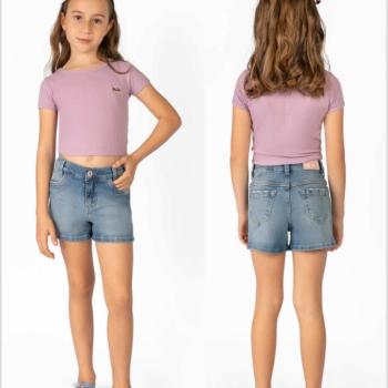 Shorts Papa Tuti Feminino Infantil 225365 4 ao 10 43434