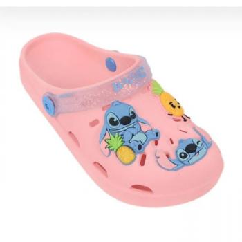 Babuche Grendene Feminina Stitch 23348 Rosa Claro/Glitter 43349