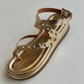 Sandália Beatriz Papete Feminina 393200/4 Dourada 50053 151