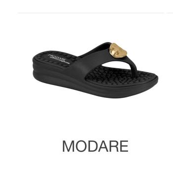 Sandália Modare Feminina 7213102 Gaspea Pronta Preta 50424